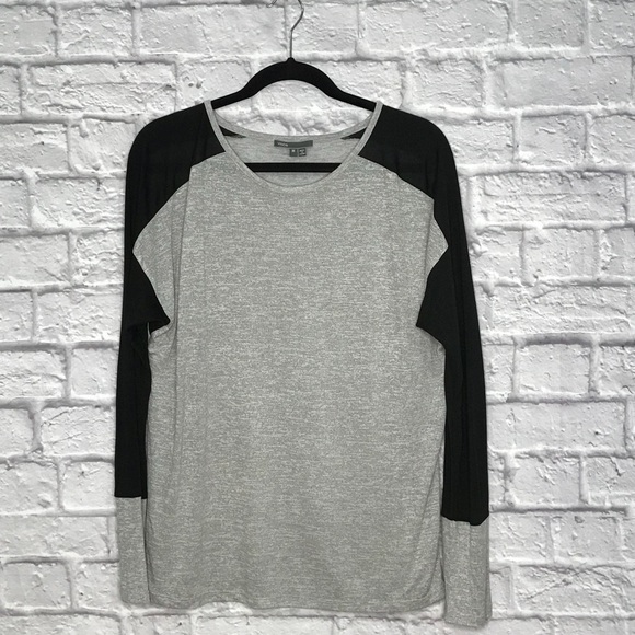 Vince Color Block Raglan Jersey Top - Picture 2 of 4